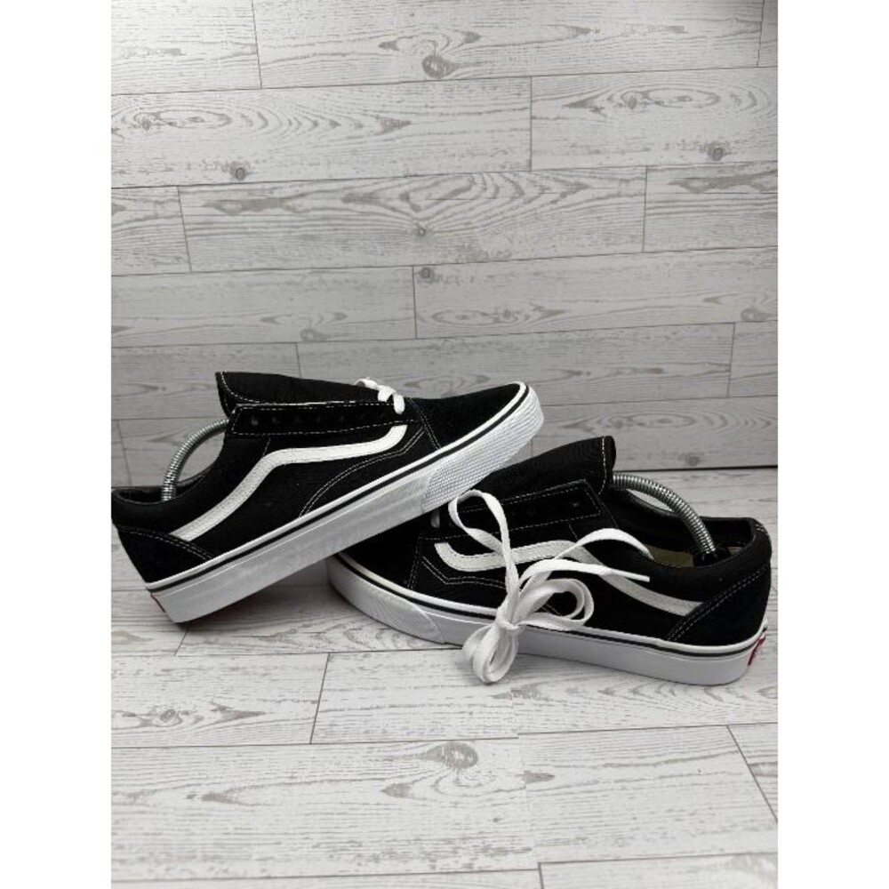 VANS Old Skool Black White sneakers shoes mens sz 11 Defects #185